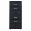 3/4/5/6/8 Drawers Mobile Metal Office Filing Cabinet Cupboard Storage on Castor