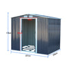 Large Metal Garden Storage Shed Apex/Pent Galvanised Heavy Duty Steel Tool Store