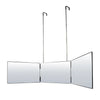 3 Way Mirror System 360° For Self Hair Cut DIY Tool 3-Colour Dimmable LED Light