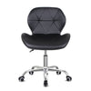 Computer Desk Chair Office Cushioned Chair Chrome Legs Swivel Fabric/PU/Velvet