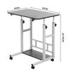 Folding OverBed Table Tray Adjustable Mobility Aid Chair PC Laptop Storage Shelf