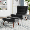 Huge Egg Chair Banana Sofa Armchair with Stool for Bedroom Living Room Fireside