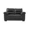 2 /3 Seater Sofa Black or Beige Faux Leather Modern Design Living Room Office