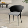 4x Plastic Chairs with Padded Seat for Lounge Dining Living Rooom Kitchen Office