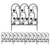 Large Rustproof Metal Garden Fence Lawn Grass Edging Picket Border Wall Trellis