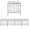 Large Rustproof Metal Garden Fence Lawn Grass Edging Picket Border Wall Trellis