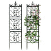 Large Rustproof Metal Garden Fence Lawn Grass Edging Picket Border Wall Trellis