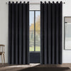 Luxury Heavy Velvet Curtains PAIR of Eyelet Ring Top Fully Lined Ready Made