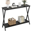 Slim Console Table with 2 Shelves,Narrow Entryway Table for Living Room, Hallway