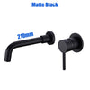 Brass Wall Mounted Swivel Spout Sink Faucet Basin Mixer Taps Brushed Gold UK
