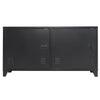 Metal TV Stand Sideboard Office Filing Storage Cabinet Cupboard Doors Cable Hole