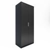 Multicolor 2 Door Wardrobe High Gloss Storage Hanging Rail Furniture with Mirror