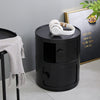 Waterproof Round Cabinet Storage Shelf Abs Cylinder Cupboard Bedroom Bathroom UK