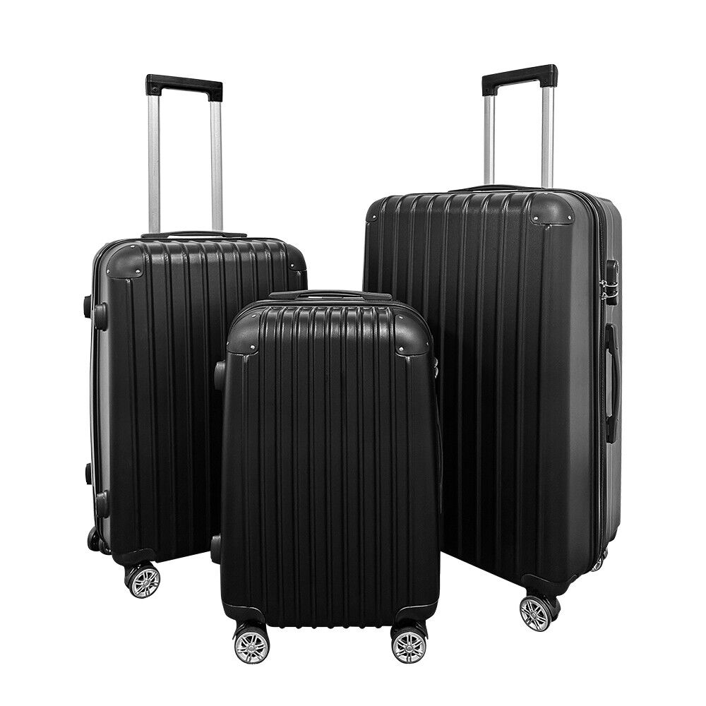 2/3PCS Luggage Set Suitcase ABS Lightweight Trolley Travel Cabin Case 4 Wheel
