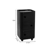 Plastic Shelving Unit Storage Case Cabinet File Sundries Organizer Box On Wheels