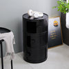 Waterproof Round Cabinet Storage Shelf Abs Cylinder Cupboard Bedroom Bathroom UK