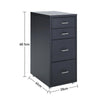 Modern Metal Chest of Drawer Storage Bedside Cabinet Filing Cabinet With Wheels