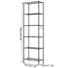 6 Tier Shelf Shelving Units Multipurpose Metal Storage Rack Wire Organisation