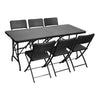 Folding Camping 2/4/6Seater Outdoor Garden Patio Portable Table Chairs Furniture