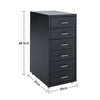 Modern Metal Chest of Drawer Storage Bedside Cabinet Filing Cabinet With Wheels