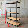 5 Tier Metal Storage Shelving Shelves Racking Unit Tools Garage Garden Shop Shed