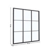 Metal Window Style Mirror Home Garden Arthouse Wall Mounted Decorative Mirror UK