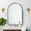 Black/Gold Bedroom Bathroom Wall Mounted Thin Mirror Wash Basin Dressing Mirror