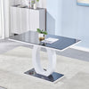 High Gloss Table Elegant Smooth Dining Room Furniture Rectangular Table 120cm