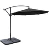 3M Banana Cantilever Umbrella Garden Parasol Sun Shade Patio Hanging Tilt Crank