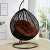 Hanging Egg Chair Rattan Outdoor Indoor Patio Garden Swing Chairs With Cushion