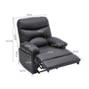 LEATHER/VELVET MANUAL ADJUSTABLE RECLINER ARMCHAIR LOUNGE CHAIR RECLINING GAMING