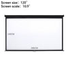 Pull Down Manual Projector Screen Ceiling Wall Mount 4:3/ 16:9 Home Office Movie