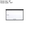 Pull Down Manual Projector Screen Ceiling Wall Mount 4:3/ 16:9 Home Office Movie