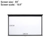 Pull Down Manual Projector Screen Ceiling Wall Mount 4:3/ 16:9 Home Office Movie
