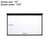 Pull Down Manual Projector Screen Ceiling Wall Mount 4:3/ 16:9 Home Office Movie