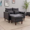 Modern L-Shaped Corner Sofa 2 3 Seater Armchair Couch With Footstool