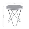 Round Tea Table Living Room Coffee Table Tempered Glass End Side Desk Furniture