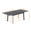 Stunning Extendable Dining Table Kitchen Dinner 8-12 Seater Marble Kitchen Room