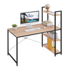 Computer Table Home Office Student Working Study Writing Desk with Bookshelf MDF