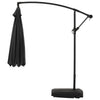 Cantilever Garden Hanging Sun Umbrella Banana Parasol Sunshade with Crank System