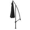 Cantilever Garden Hanging Sun Umbrella Banana Parasol Sunshade with Crank System