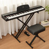 ♬Mustar 88 Key Semi Weighted Digital Piano Portable Keyboard Stool Chair