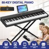 ♬Mustar 88 Semi Weighted Keys Digital Piano PortableKeyboard Pedal Stand Stool