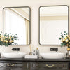 XL Round/Arched/Square Metal Frame Mirror Industrial Wall Vanity Makeup Bathroom