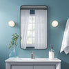Wall Mounted Bathroom Mirror Cosmetic Makeup Shaving Mirror HD Glass Metal Frame