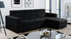 Corner Sofa Bed with Storage Container and Sleep Function Elastic Foam New ZARA