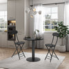 Modern Bistro Coffee Bar Table Kitchen Dining Stand Chairs Round Square Wood Top