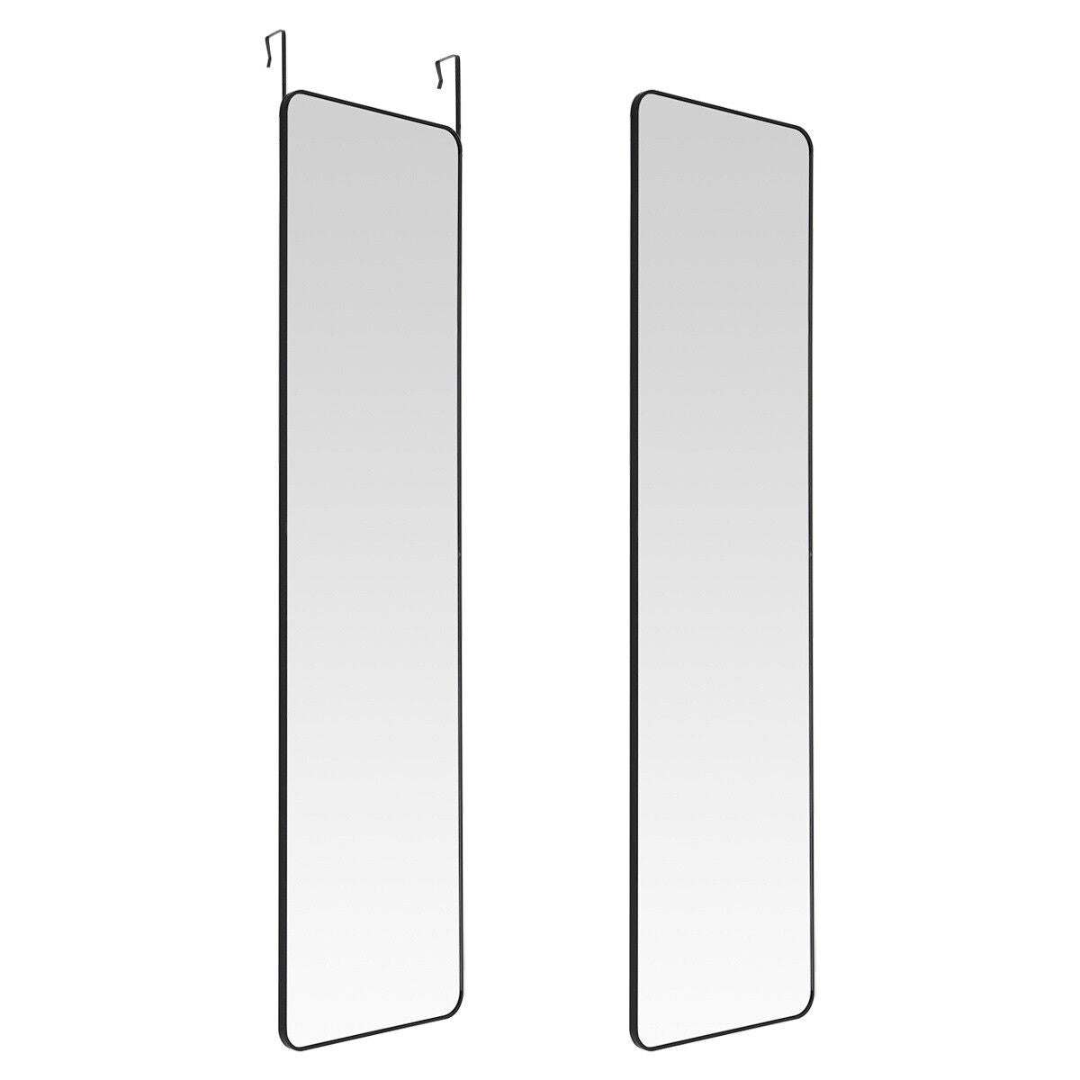Full Length Over Door Mirror Door Hung Mirror Dormitory Wardrobe Bedroom Mirror