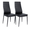 Metal Frame Dining Chair Set of 2 4 6 PU Leather Chairs Kitchen Dinner Seat New