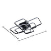 Modern LED Ceiling Light Fixture Flush Mount Chandelier Pendant Lamp Living Room